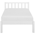 Bett mit Lattenrost Kiefernholz FLORAC 90 x 200 cm Weiss