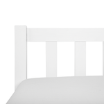 Bett mit Lattenrost Kiefernholz FLORAC 90 x 200 cm Weiss