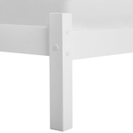 Bett mit Lattenrost Kiefernholz FLORAC 140 x 200 cm Weiss