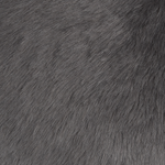 Hocker Felloptik / Gummibaumholz grau IOWA