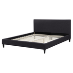 Bettrahmenbezug FITOU 160 x 200 cm Schwarz