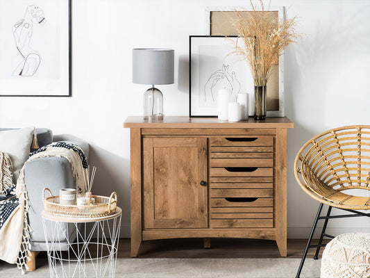 Sideboard mit 2 Türen AGORA 80 cm Braun