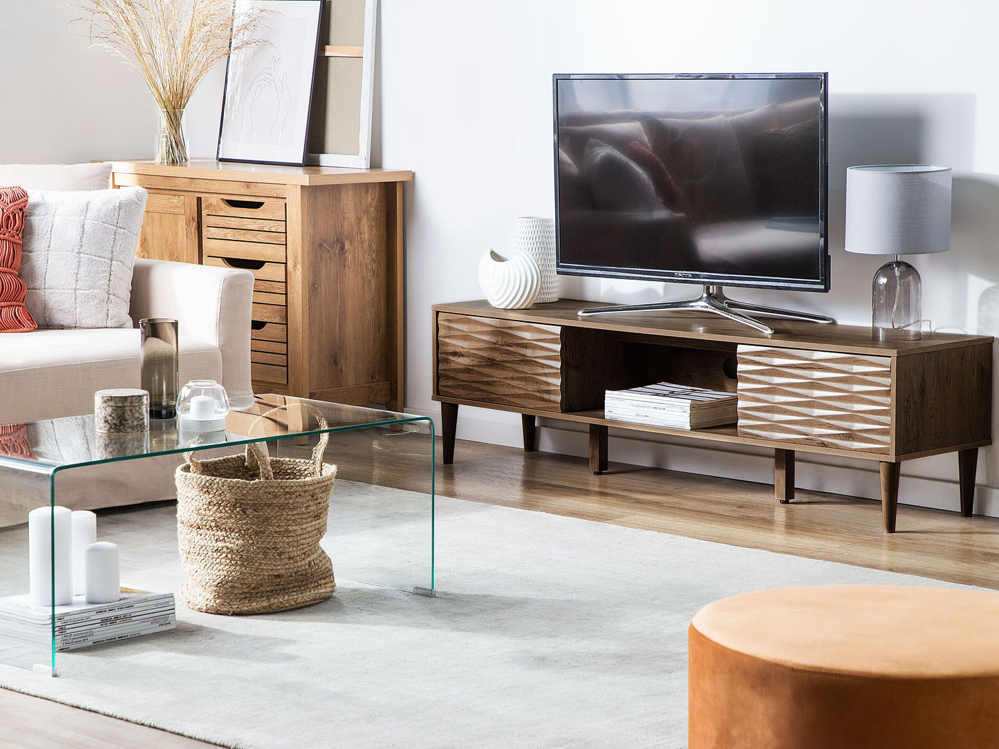 TV-Möbel KAYAN Dunkelbraun