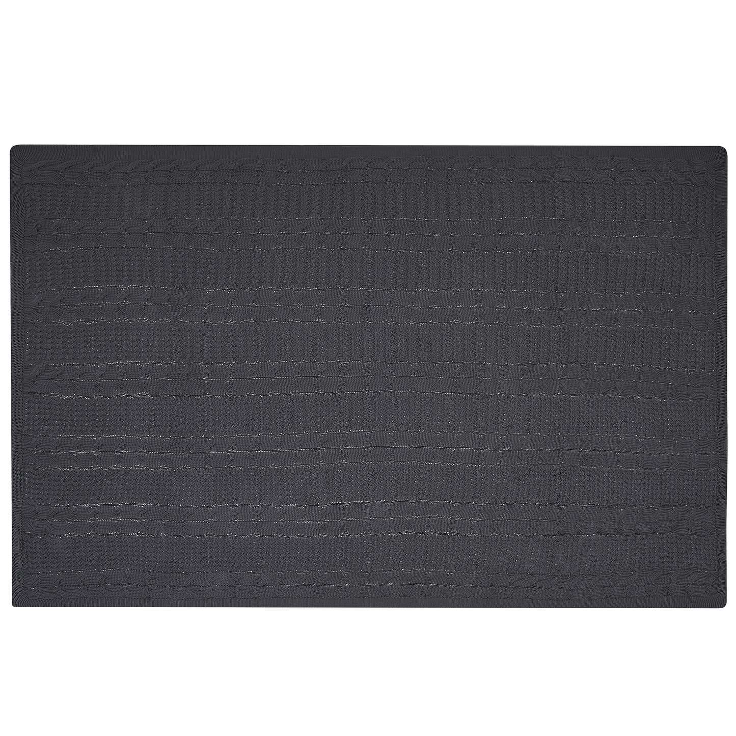 Kuscheldecke FETHIYE Baumwolle 140 x 170 cm Dunkelgrau