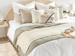 Kuscheldecke ANAMUR Baumwolle 110 x 180 cm Beige