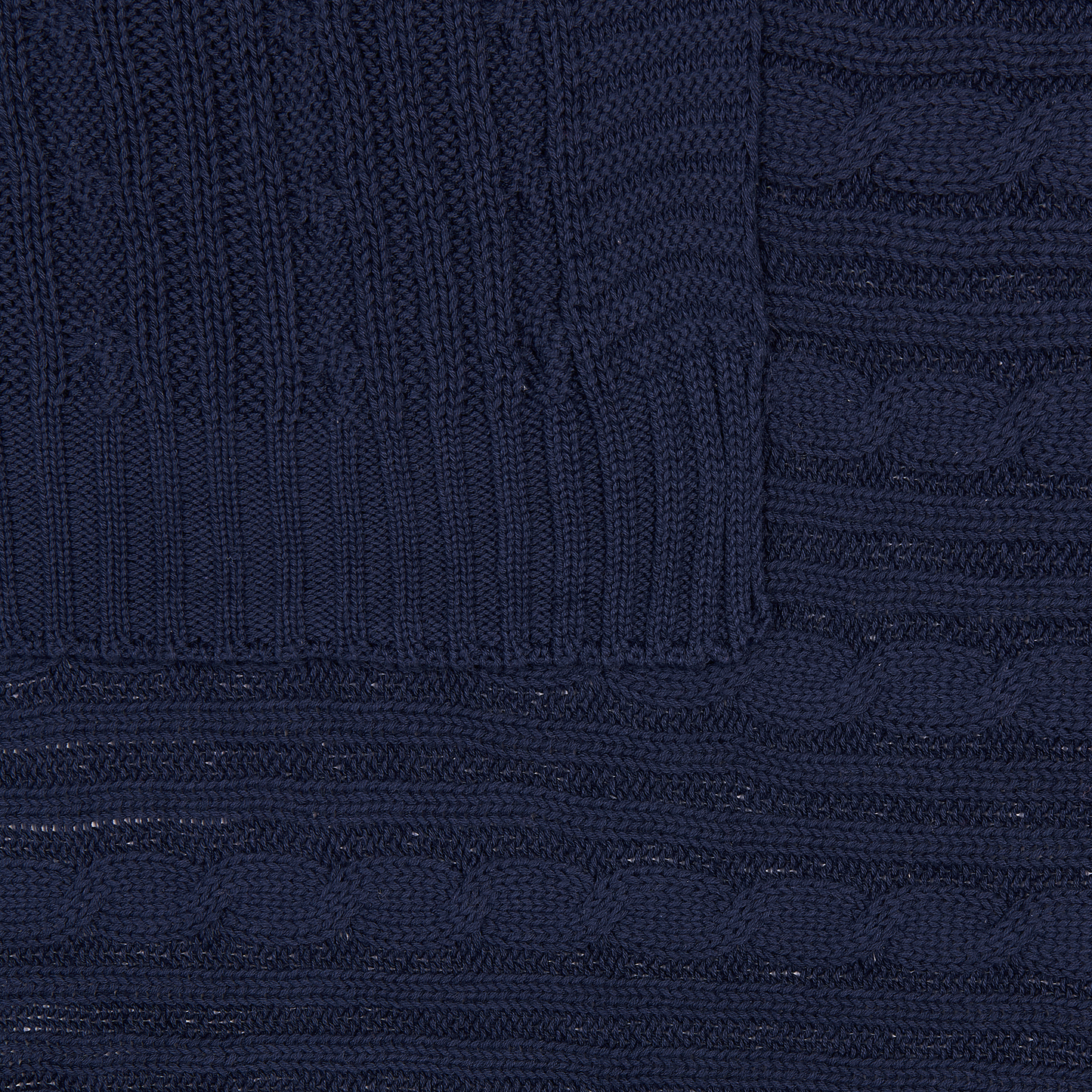 Decke Baumwolle dunkelblau 110 x 180 cm ANAMUR