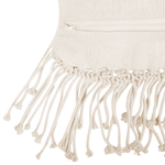 Dekokissen Makramee Baumwolle Helles Beige YORTAN 45 x 40 cm