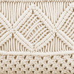 Dekokissen Makramee Baumwolle Helles Beige YORTAN 45 x 40 cm