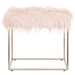 Hocker Felloptik rosa MANHATTAN