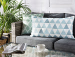 Gartenkissen TRIFOS Geometrisches Muster 40 x 70 cm Blau
