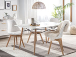 Esstisch weiss 140 x 80 cm BIONDI