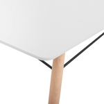 Esstisch weiss 140 x 80 cm BIONDI