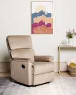 Sessel EVERTON Stoff Hellbraun
