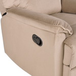 Sessel EVERTON Stoff Hellbraun