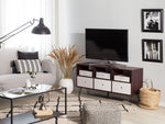 TV-Möbel FOSTON Braun / Weiss