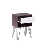 Nachttisch mit 1 Schublade Weiss ARVIN