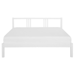 Bett mit Lattenrost Kiefernholz VANNES 160 x 200 cm Weiss