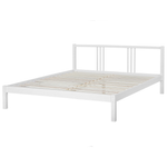 Bett mit Lattenrost Kiefernholz VANNES 180 x 200 cm Weiss