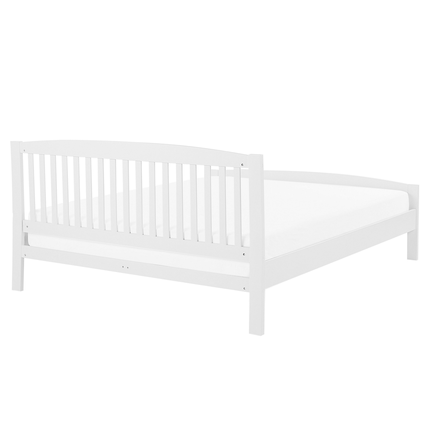 Holzbett weiss Lattenrost 160 x 200 cm CASTRES