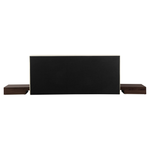 Wasserbett Kunstleder ZEN 160 x 200 cm Dunkle Esche