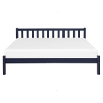 Bett mit Lattenrost Kiefernholz FLORAC 160 x 200 cm Marineblau