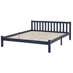 Bett mit Lattenrost Kiefernholz FLORAC 160 x 200 cm Marineblau