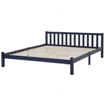 Bett mit Lattenrost Kiefernholz FLORAC 180 x 200 cm Marineblau