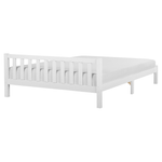 Bett mit Lattenrost Kiefernholz FLORAC 160 x 200 cm Weiss