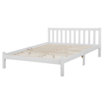 Bett mit Lattenrost Kiefernholz FLORAC 160 x 200 cm Weiss
