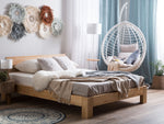 Bett mit Lattenrost Kiefernholz ROYAN 140 x 200 cm Hellbraun