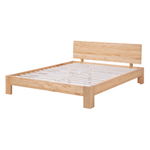 Bett mit Lattenrost Kiefernholz ROYAN 140 x 200 cm Hellbraun