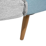 3-Sitzer Schlafsofa Patchwork grau / blau INGARO