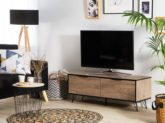 TV-Möbel HALSTON Braun / Schwarz