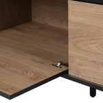 TV-Möbel HALSTON Braun / Schwarz
