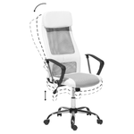 Bürostuhl drehbar PIONEER Kunstleder Weiss