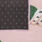 Kinderteppich rosa 80 x 150 cm Kaktus-Muster Kurzflor ELDIVAN