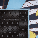 Kinderteppich blau 80 x 140 cm Fischmuster Kurzflor FIZME