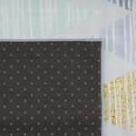 Teppich grau-gelb 160 x 230 cm Dreieck-Motiv Kurzflor YAYLA