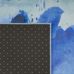 Teppich blau 160 x 230 cm Flecken-Muster Kurzflor ODALAR