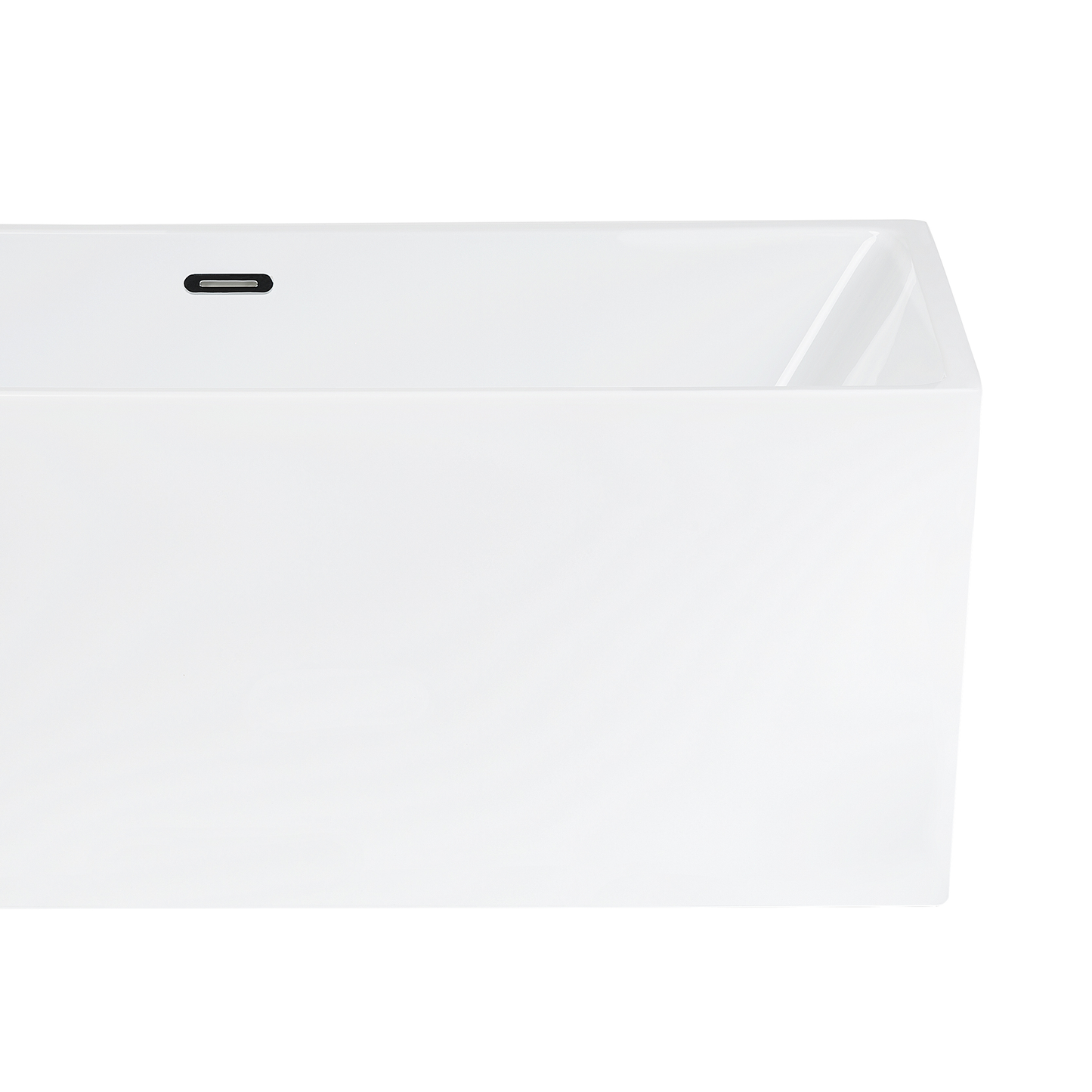 Badewanne freistehend weiss rechteckig 170 x 81 cm RIOS