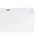 Badewanne freistehend weiss rechteckig 170 x 81 cm RIOS
