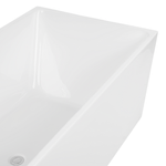 Badewanne freistehend weiss rechteckig 170 x 81 cm RIOS