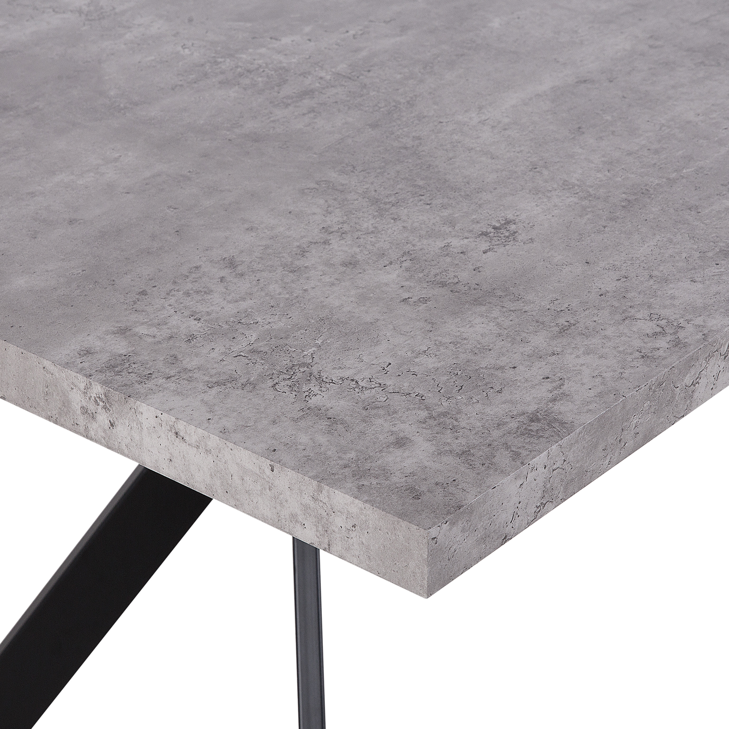 Esstisch BENSON Grauer Betoneffekt 160 cm 90 cm