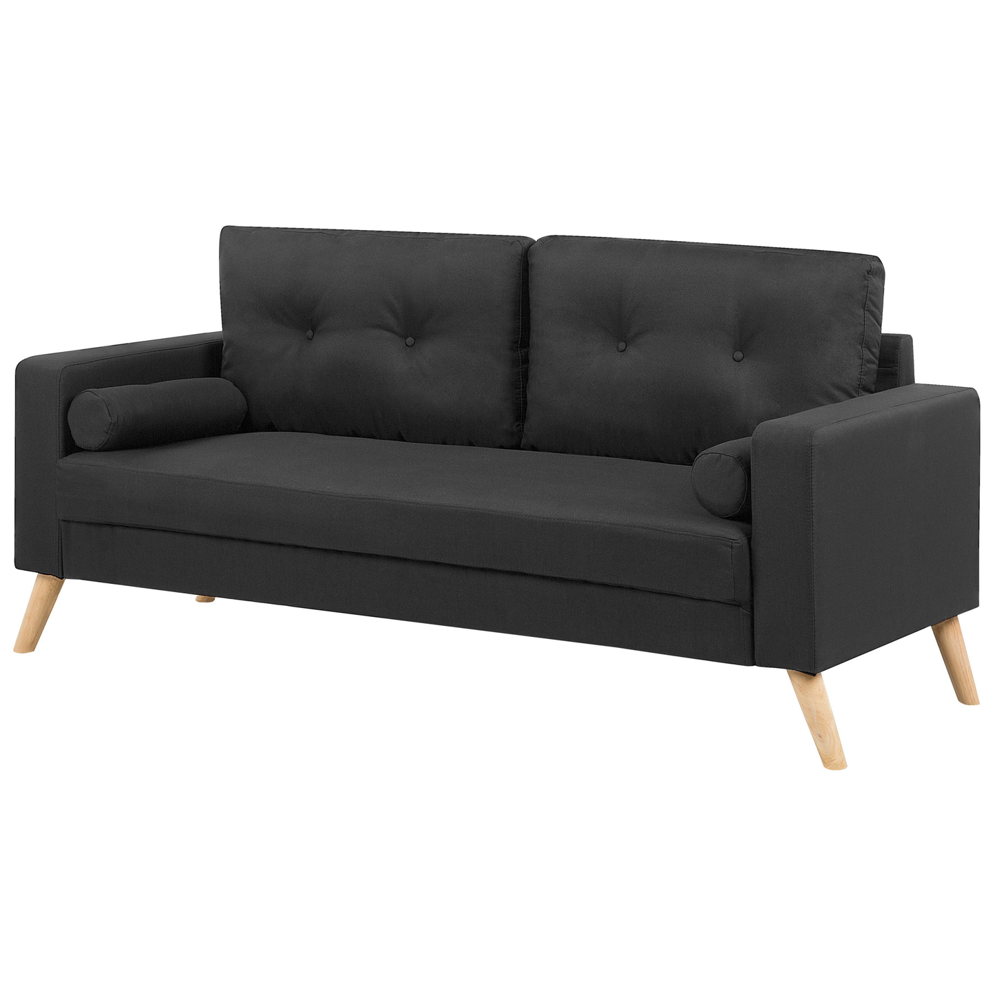 2-Sitzer Sofa schwarz KALMAR