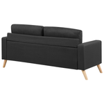 2-Sitzer Sofa schwarz KALMAR