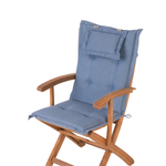 Gartenstuhl MAUI Akazienholz Blau