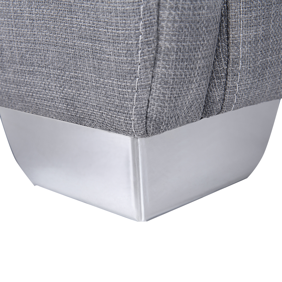 Wasserbett Polsterbezug grau 180 x 200 cm PARIS