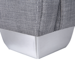 Wasserbett Polsterbezug grau 180 x 200 cm PARIS