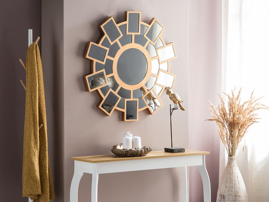 Wandspiegel ROZEL 80 cm 80 cm Goldbraun