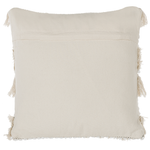Dekokissen Streifenmuster beige bestickt 45 x 45 cm VILLUR